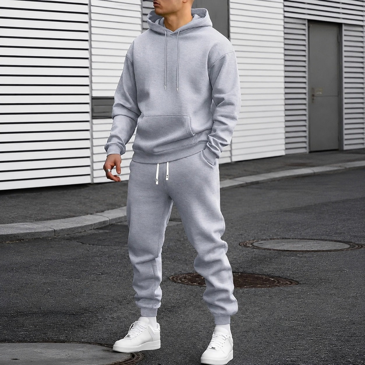 Arvel - Bequemes Trainingsanzug-Set mit Kapuze für Herren