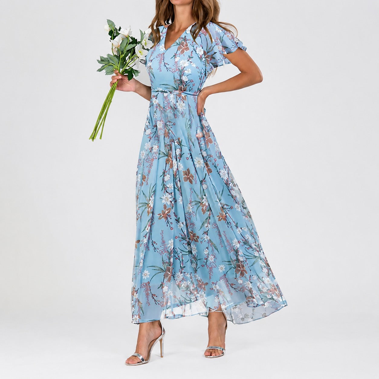 Lea - Ein Midi-Kleid mit Blumenmuster für jeden Anlass