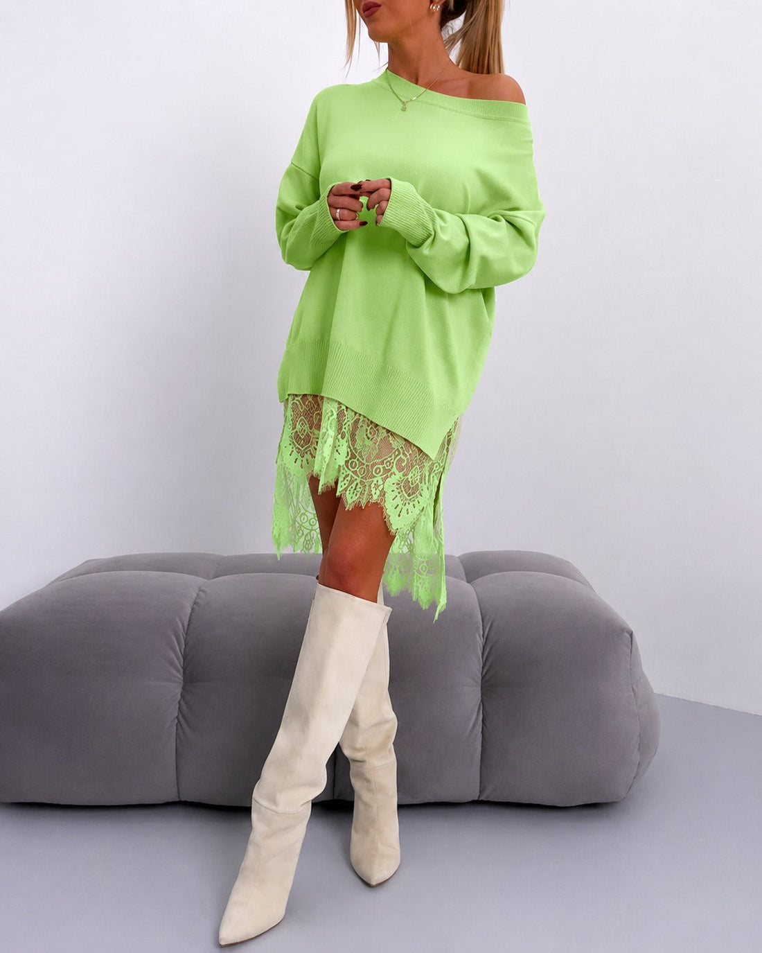 Eleanor - Elegantes Kleid mit schulterfreiem Schnitt