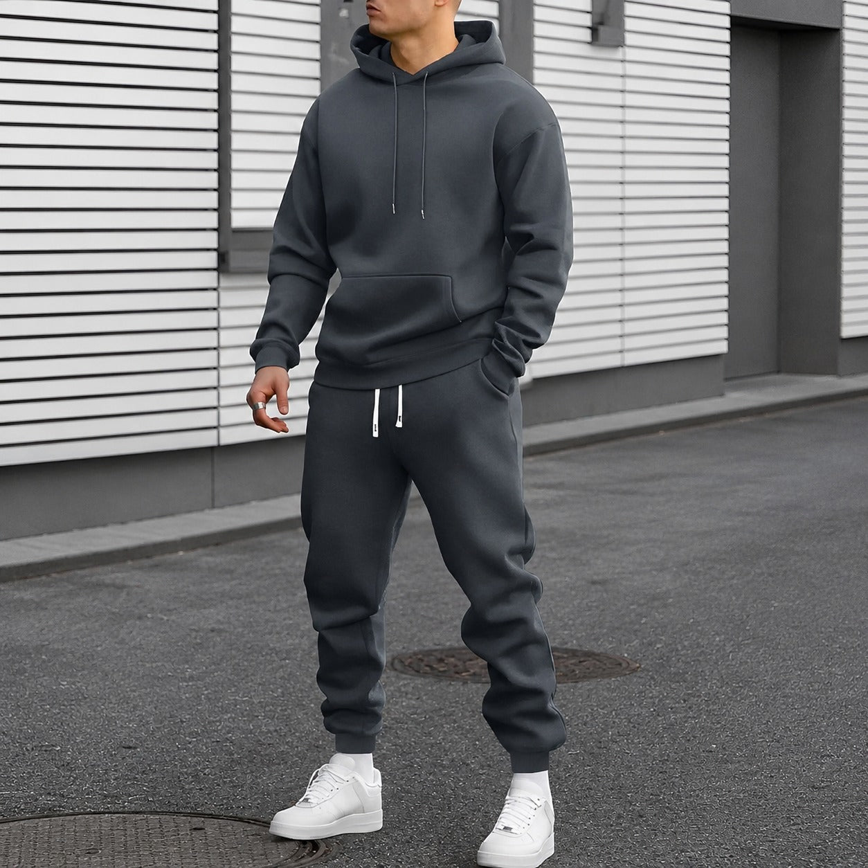 Arvel - Bequemes Trainingsanzug-Set mit Kapuze für Herren
