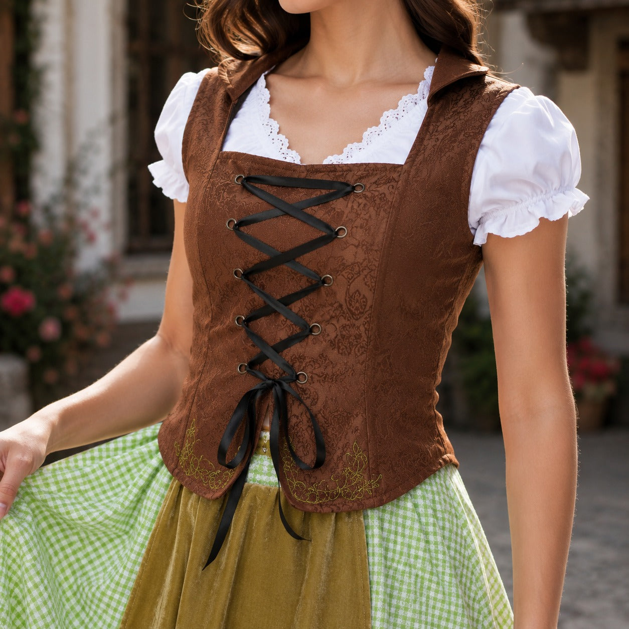 Massey - Bequemes festliches Midikleid für das Oktoberfest
