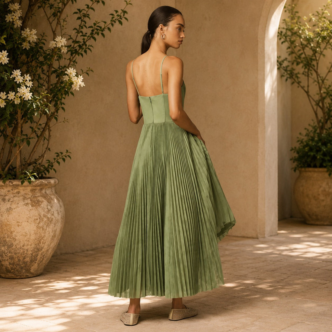 Elissa - Schickes Midi-Kleid mit Falten