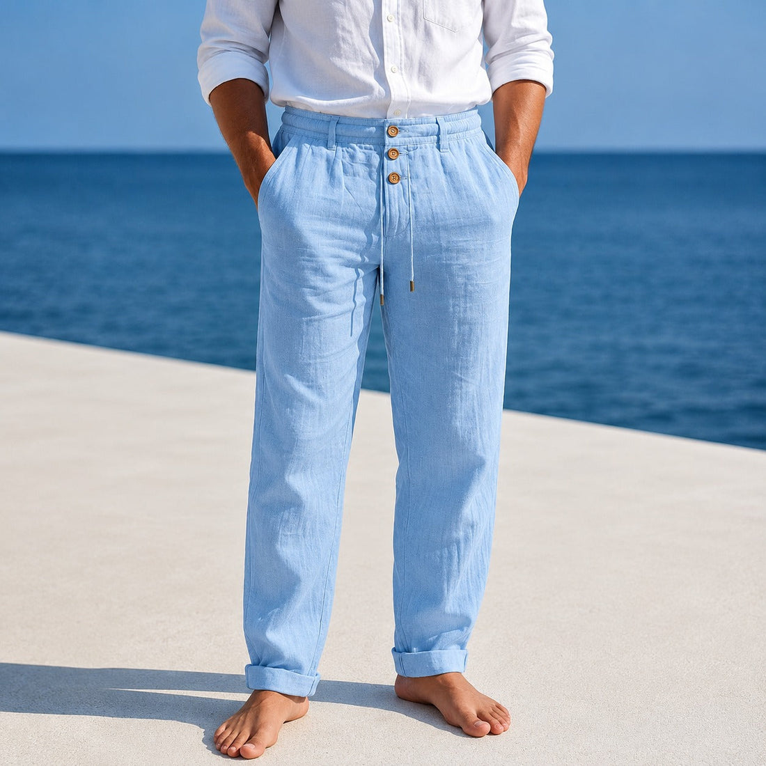 Austin - Leichte Hose mit Kordelzug