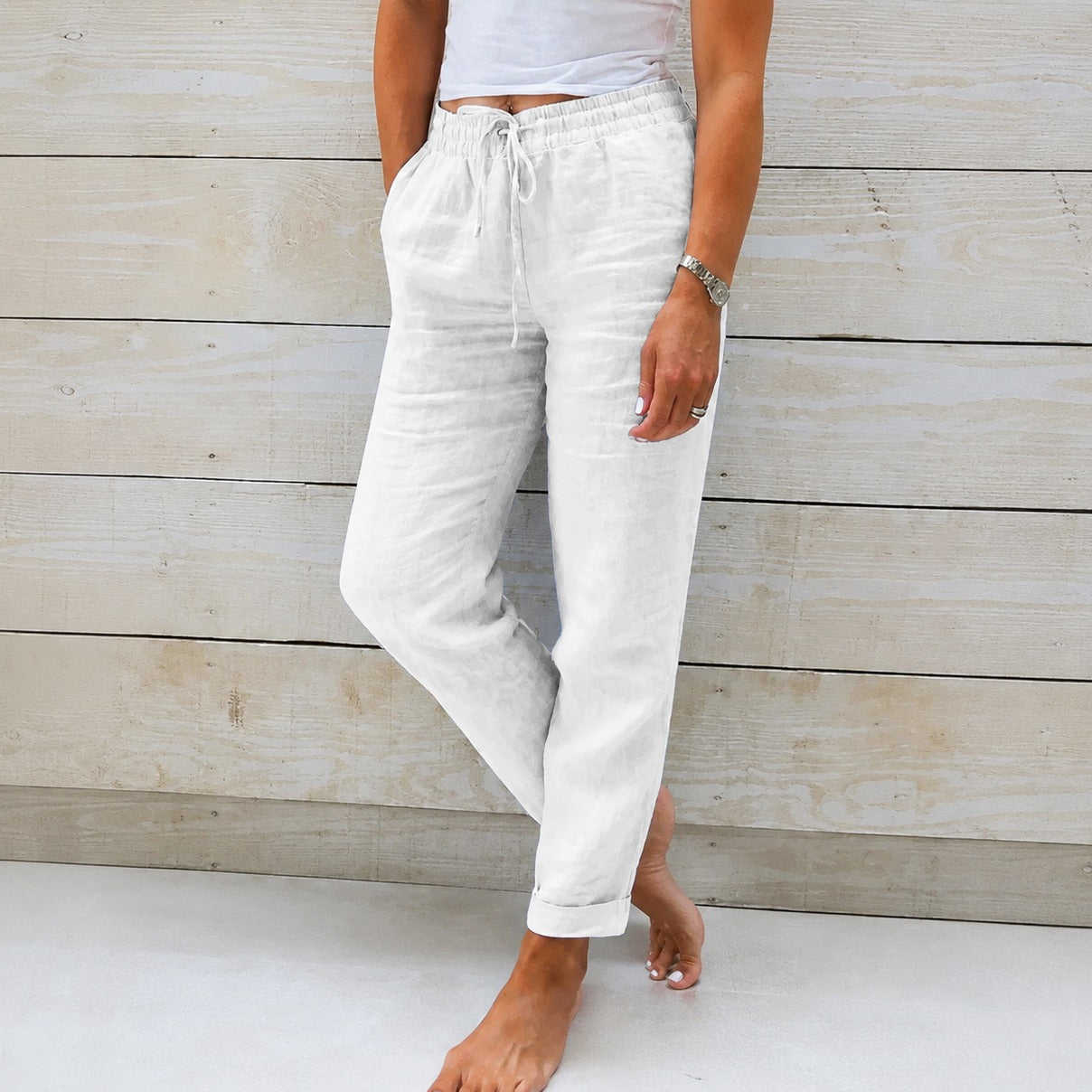 Dyan - Lässige Hose mit Kordelzug für Damen