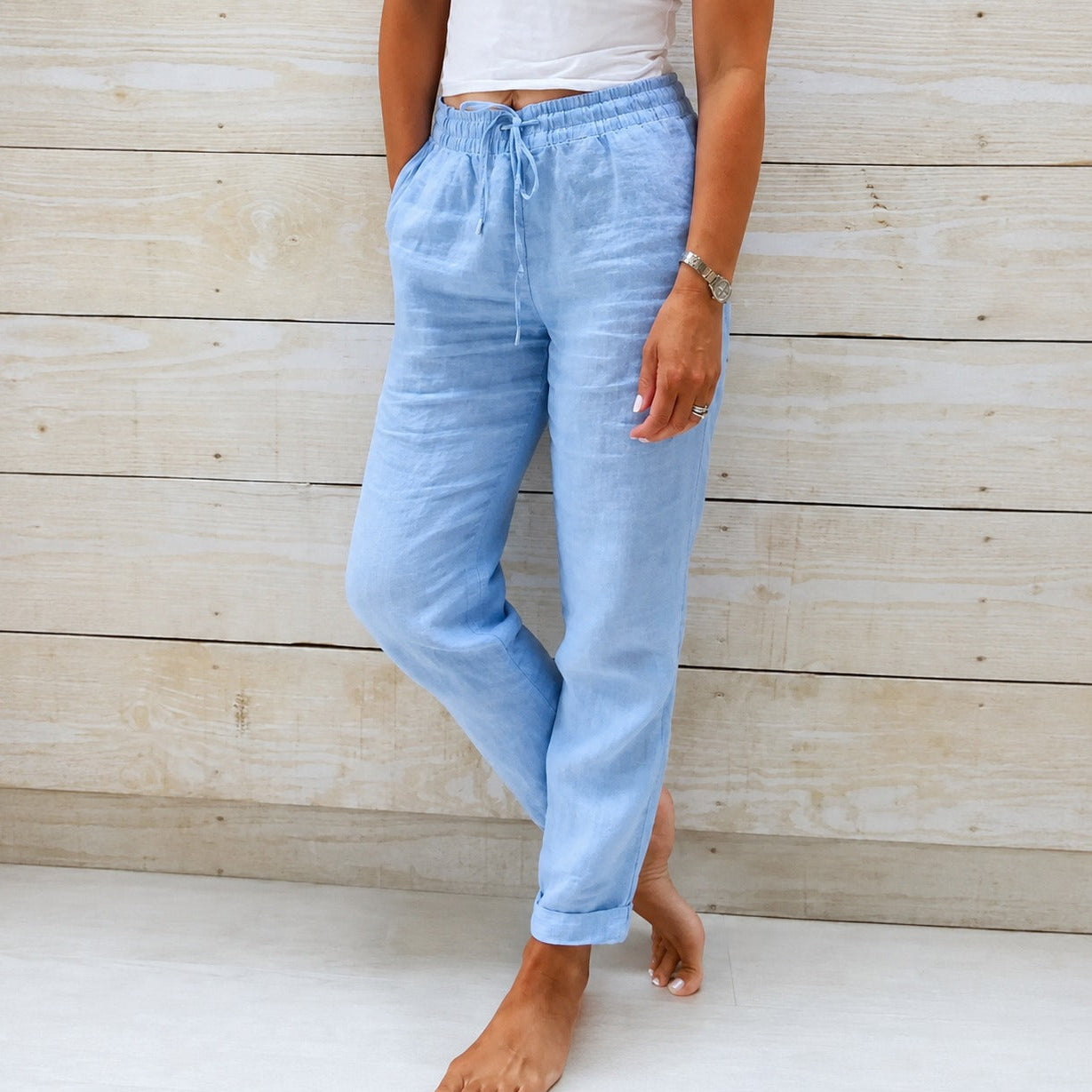 Dyan - Lässige Hose mit Kordelzug für Damen