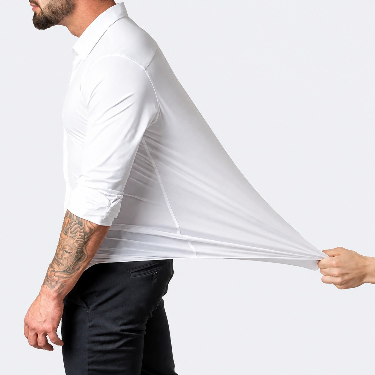 Hugo - Bequemes Herrenhemd aus Stretchstoff