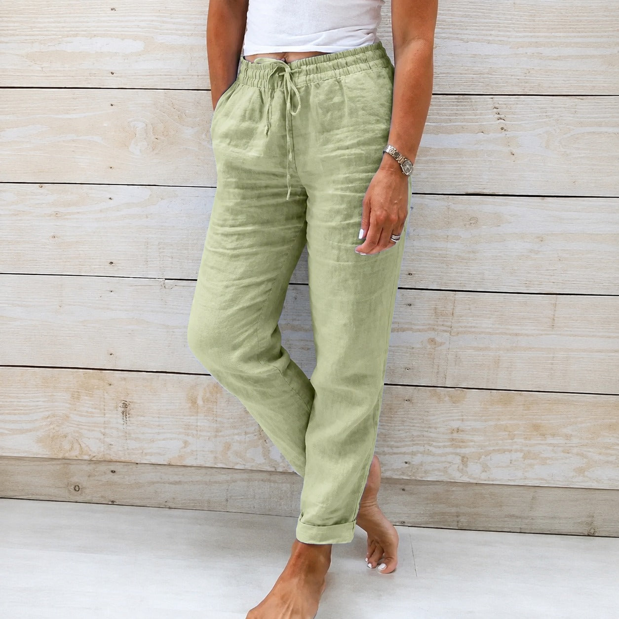 Dyan - Lässige Hose mit Kordelzug für Damen