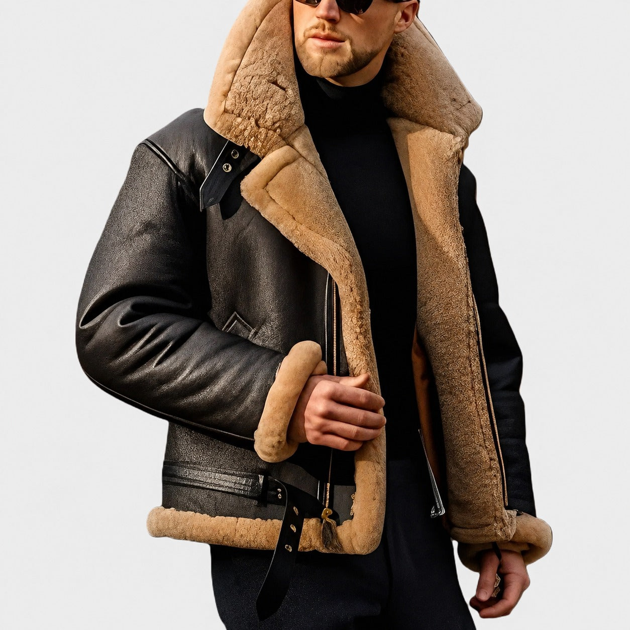 Jeffrey - Stilvolle Herrenjacke mit warmem Futter