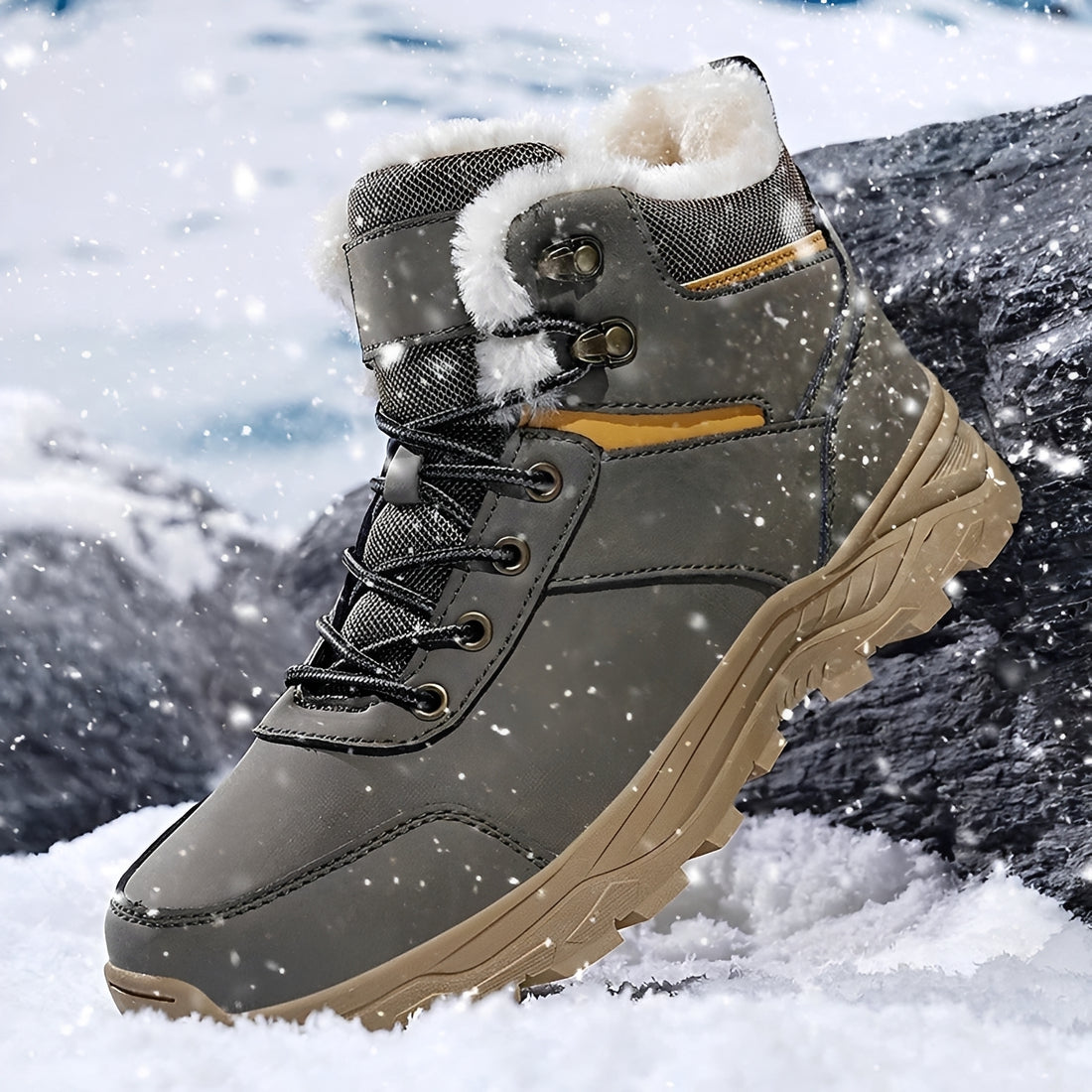 Franklin - Herren-Winterstiefel für draußen, warm