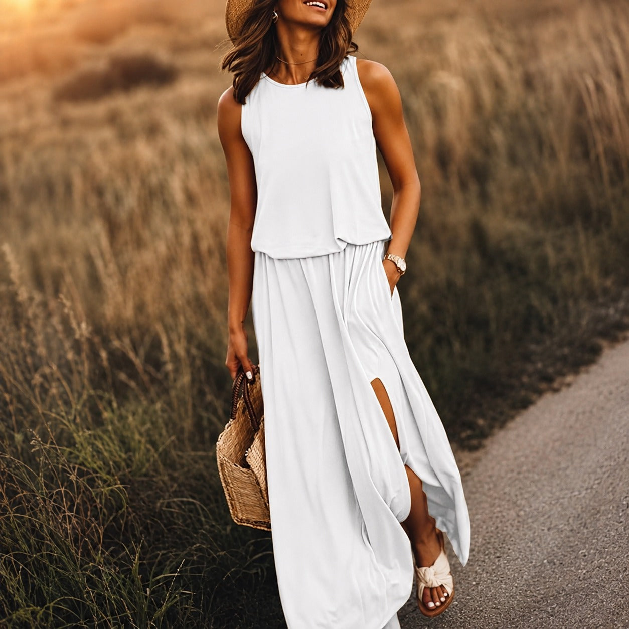 Edna - Lässiges Boho-Maxikleid aus Modal