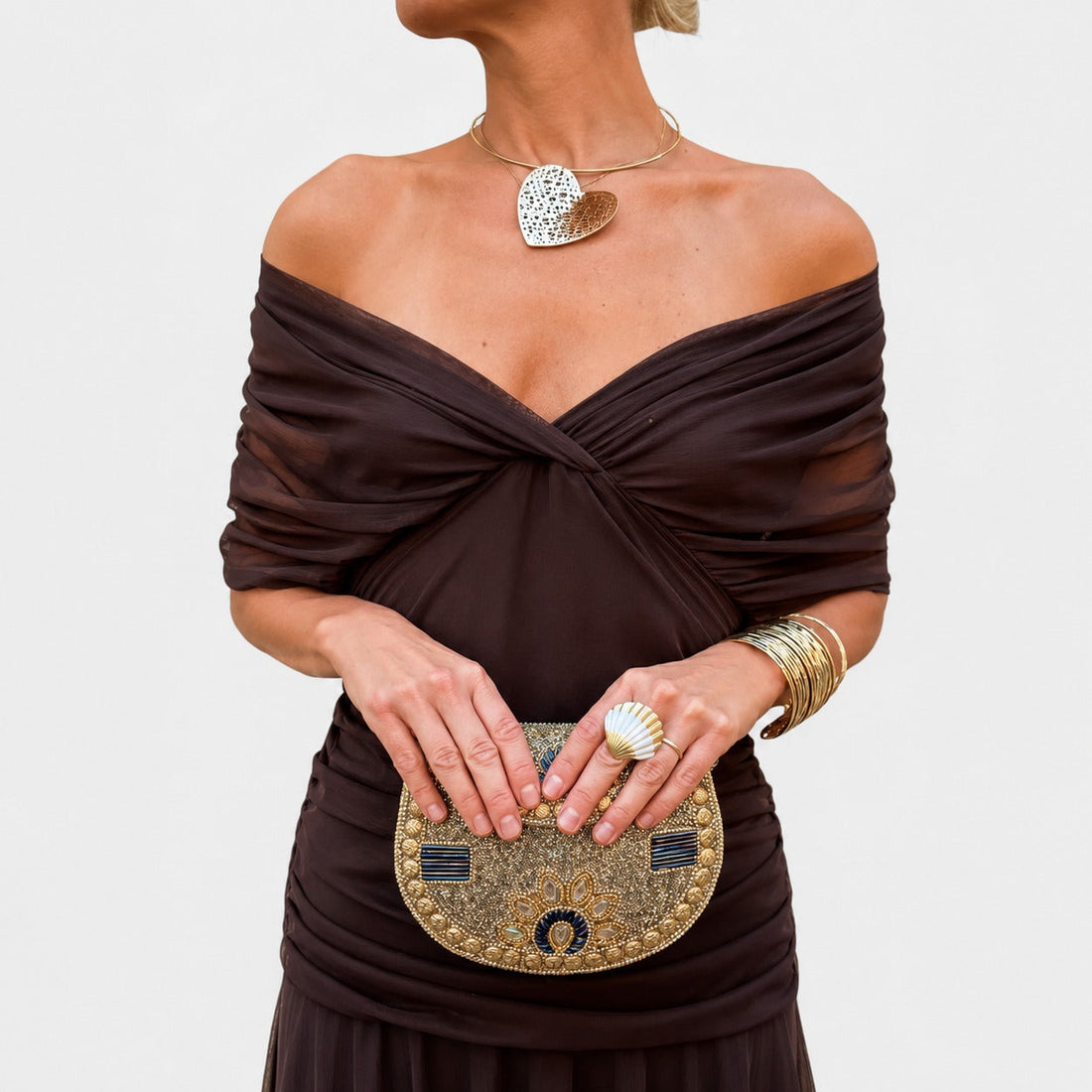 Bernice - Elegantes Maxikleid mit Raffung