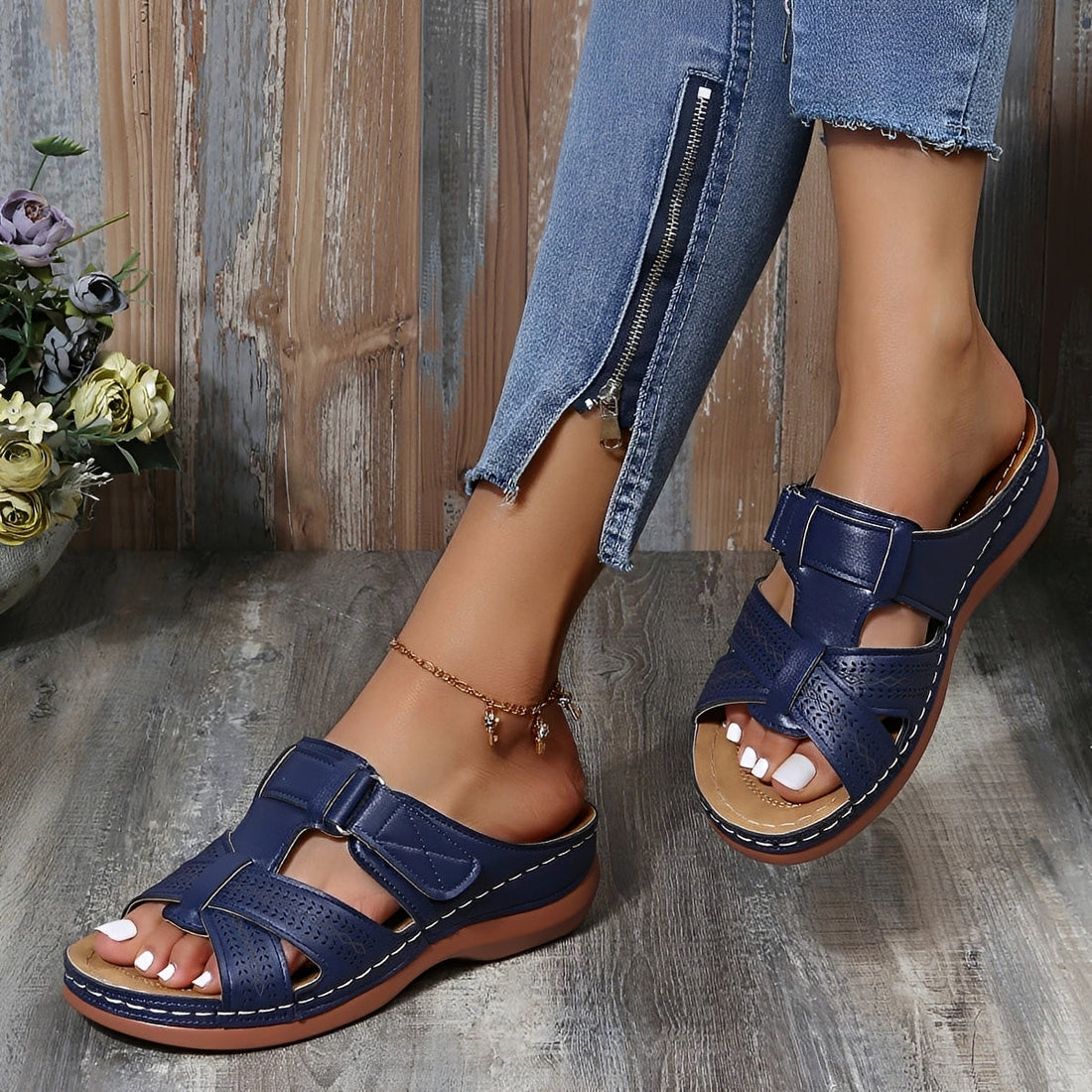 Elouise - Bequeme Sandalen mit einstellbaren Riemen