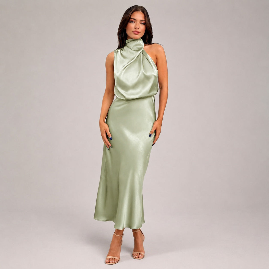 Lillie - Stilvolles Kleid mit Neckholder-Ausschnitt