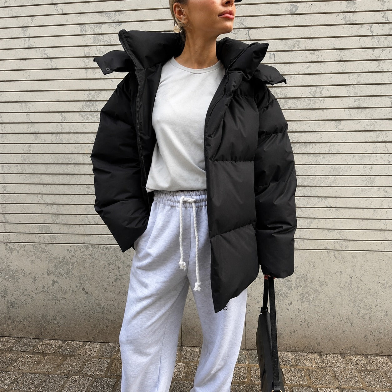 Natalia - Dicke Jacke mit Kapuze