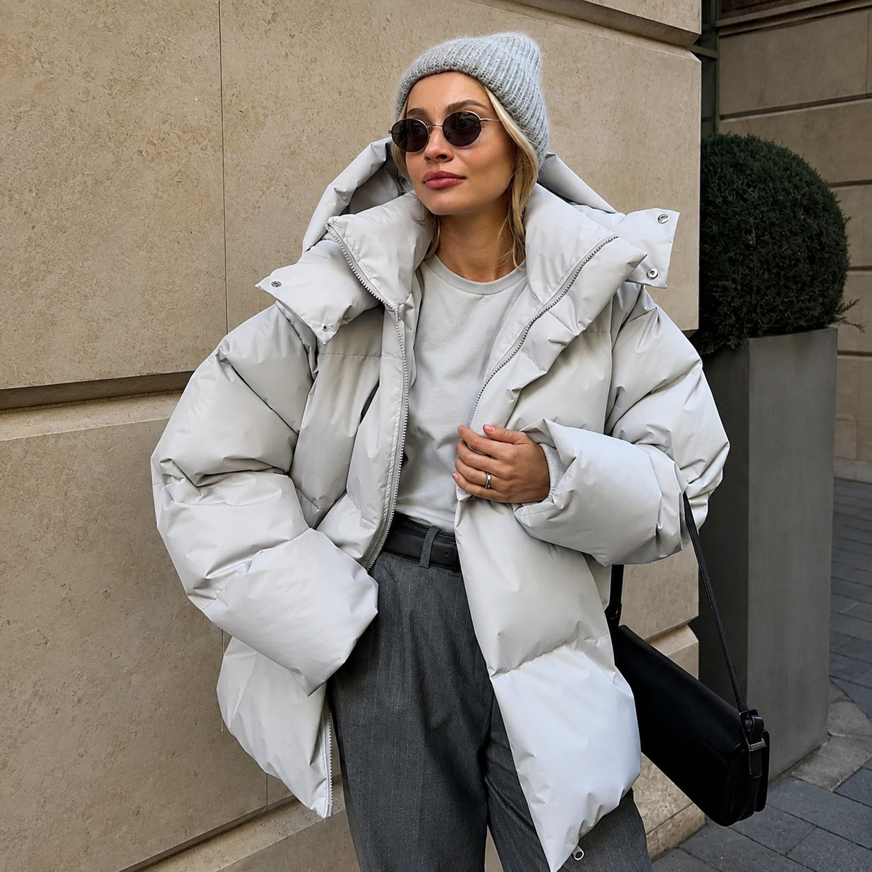 Natalia - Dicke Jacke mit Kapuze