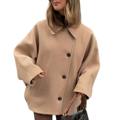 Jessy – Beige transitional coat for women