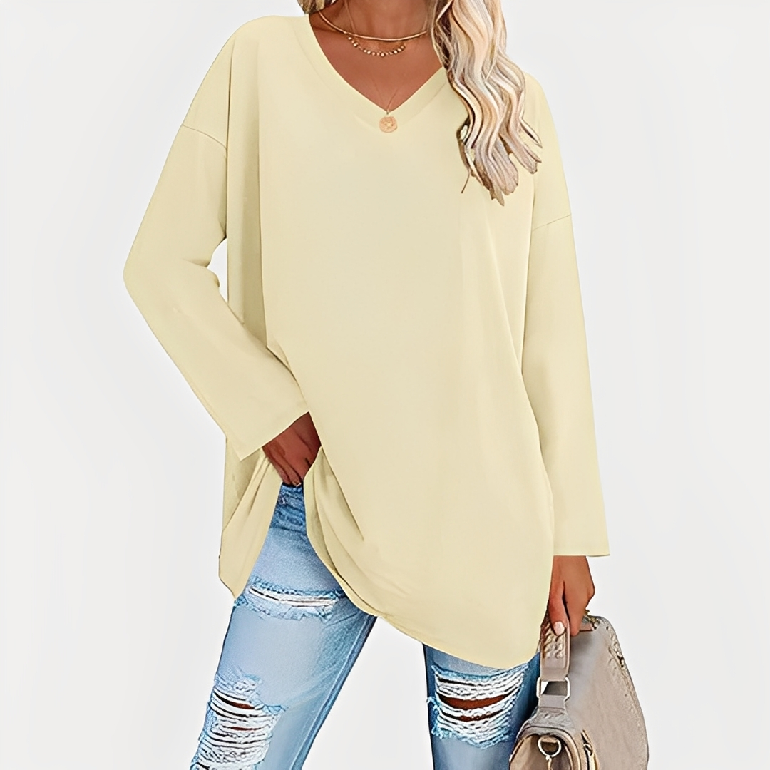 Laëtitia - Stylish, casual women's blouse with long sleeves
