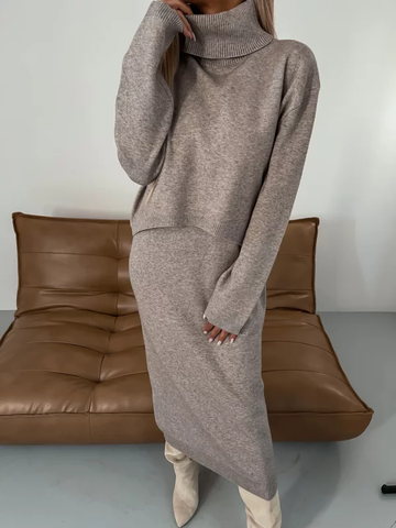 Odette – Set mit Kleid und Rollkragen