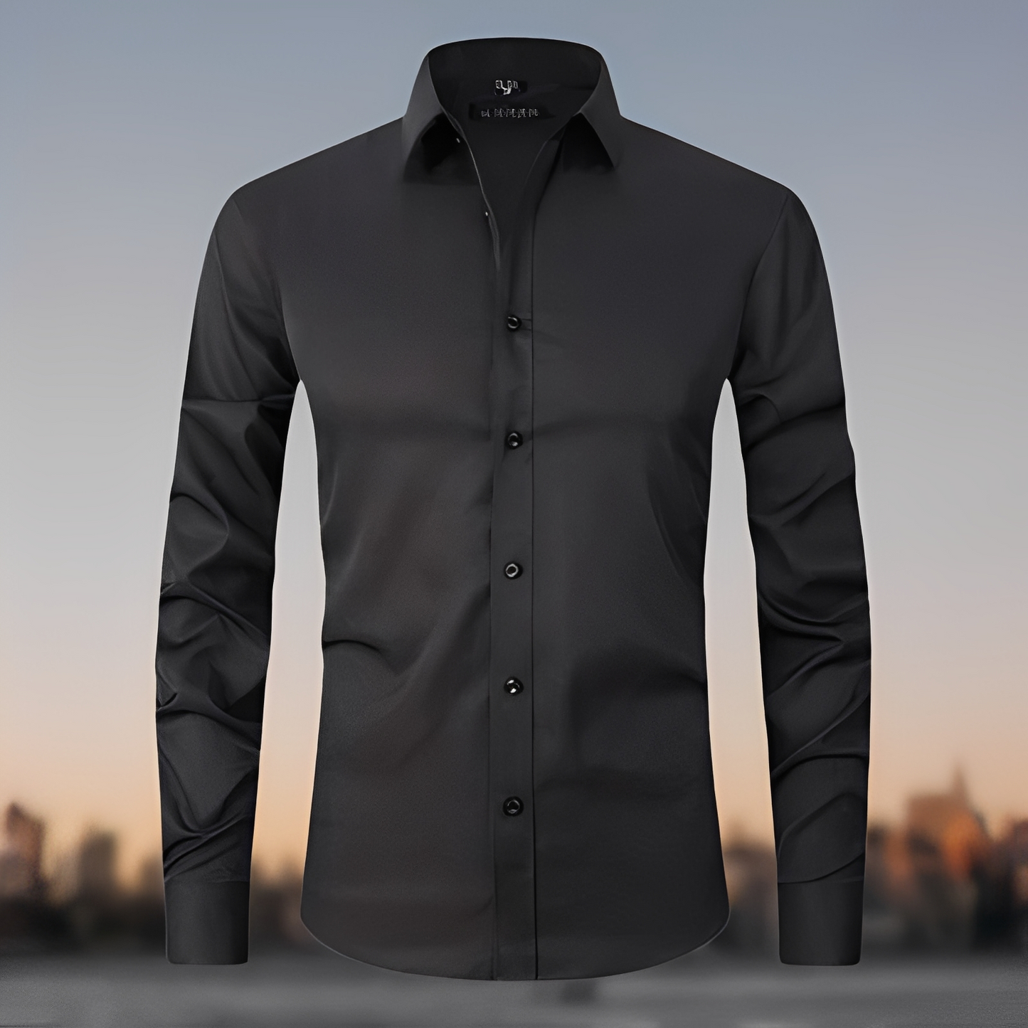 Gaultier - men's long-sleeve shirt made of elastic fabric