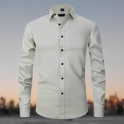 Gaultier - men's long-sleeve shirt made of elastic fabric