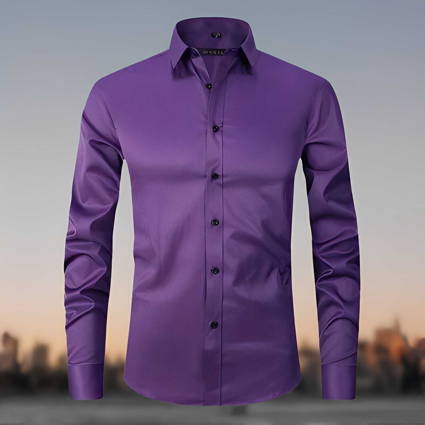 Gaultier - men's long-sleeve shirt made of elastic fabric