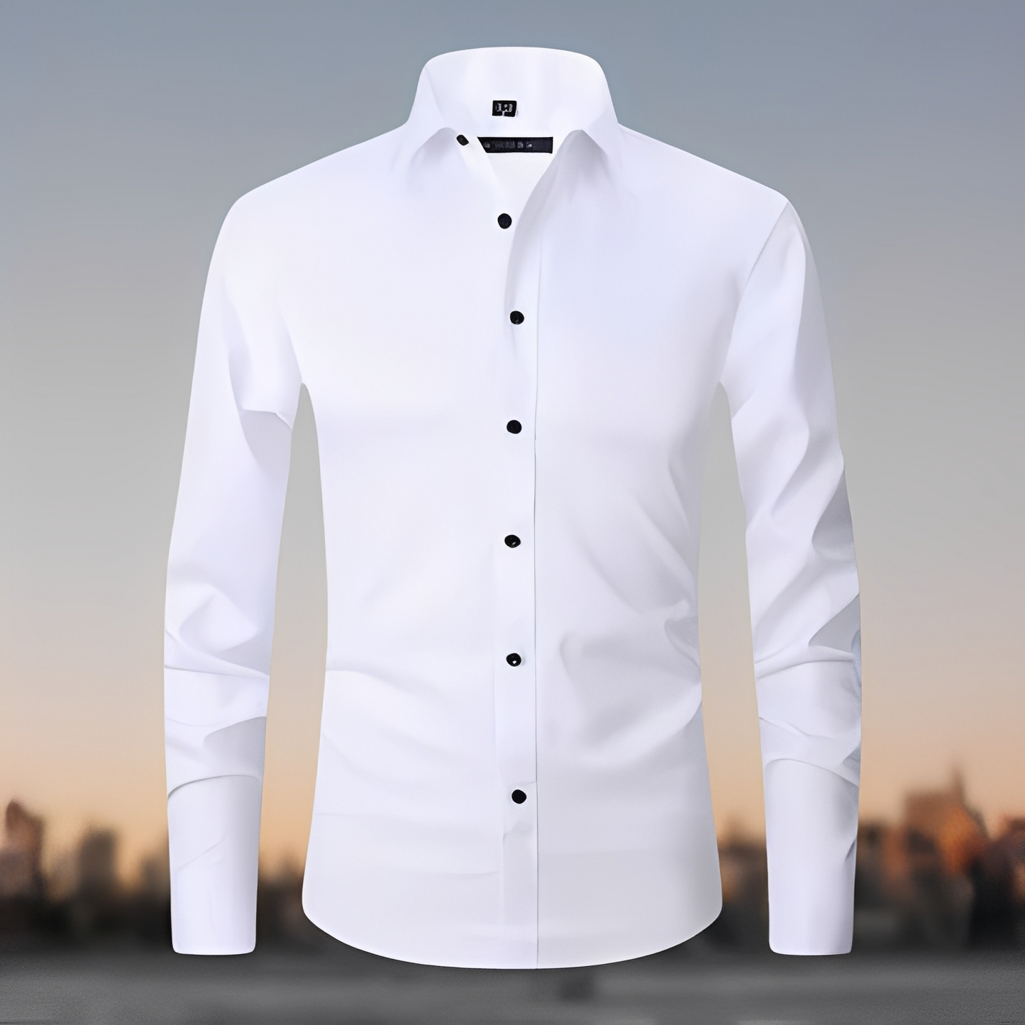 Gaultier - men's long-sleeve shirt made of elastic fabric