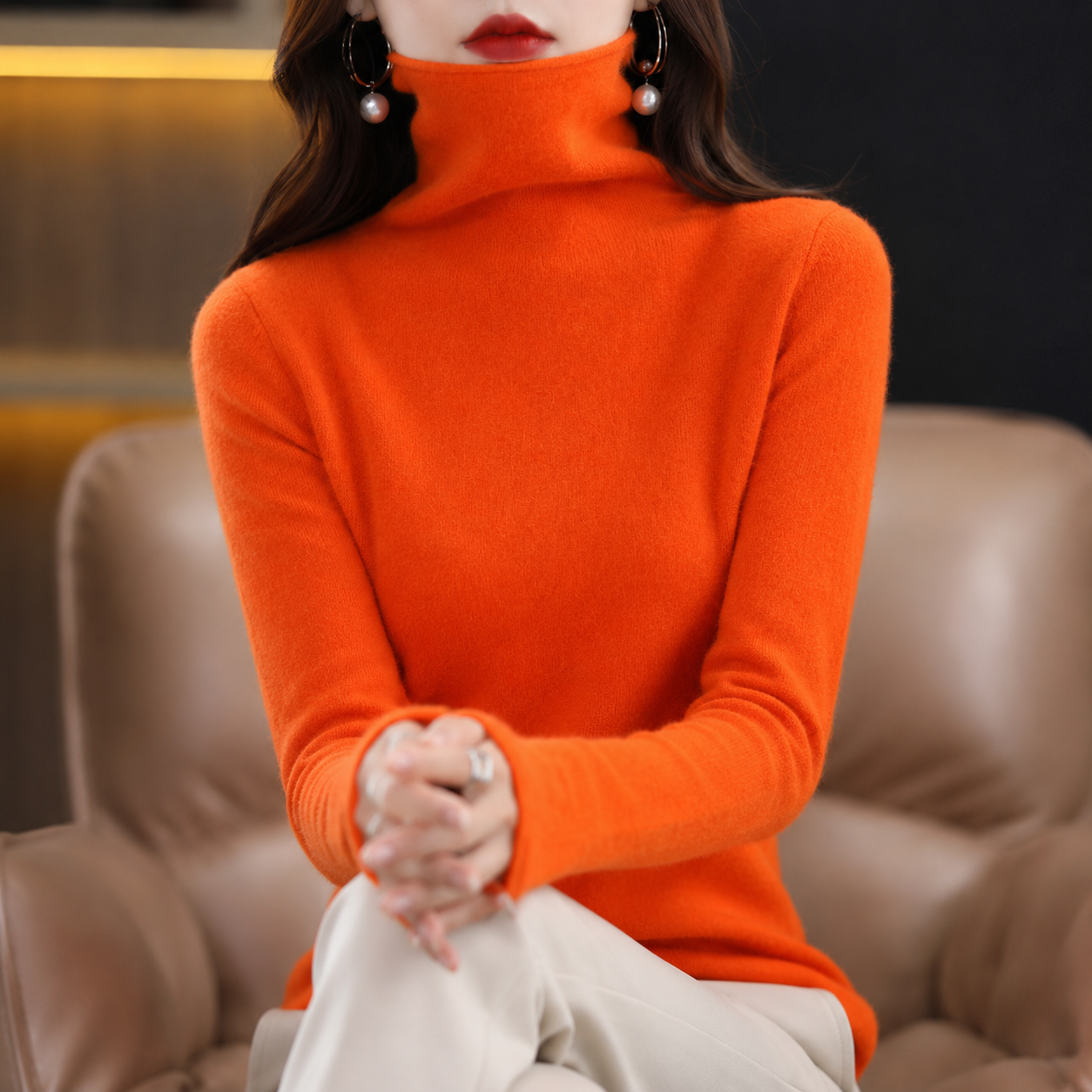 Akainu - Stilvoller Rollkragenpullover