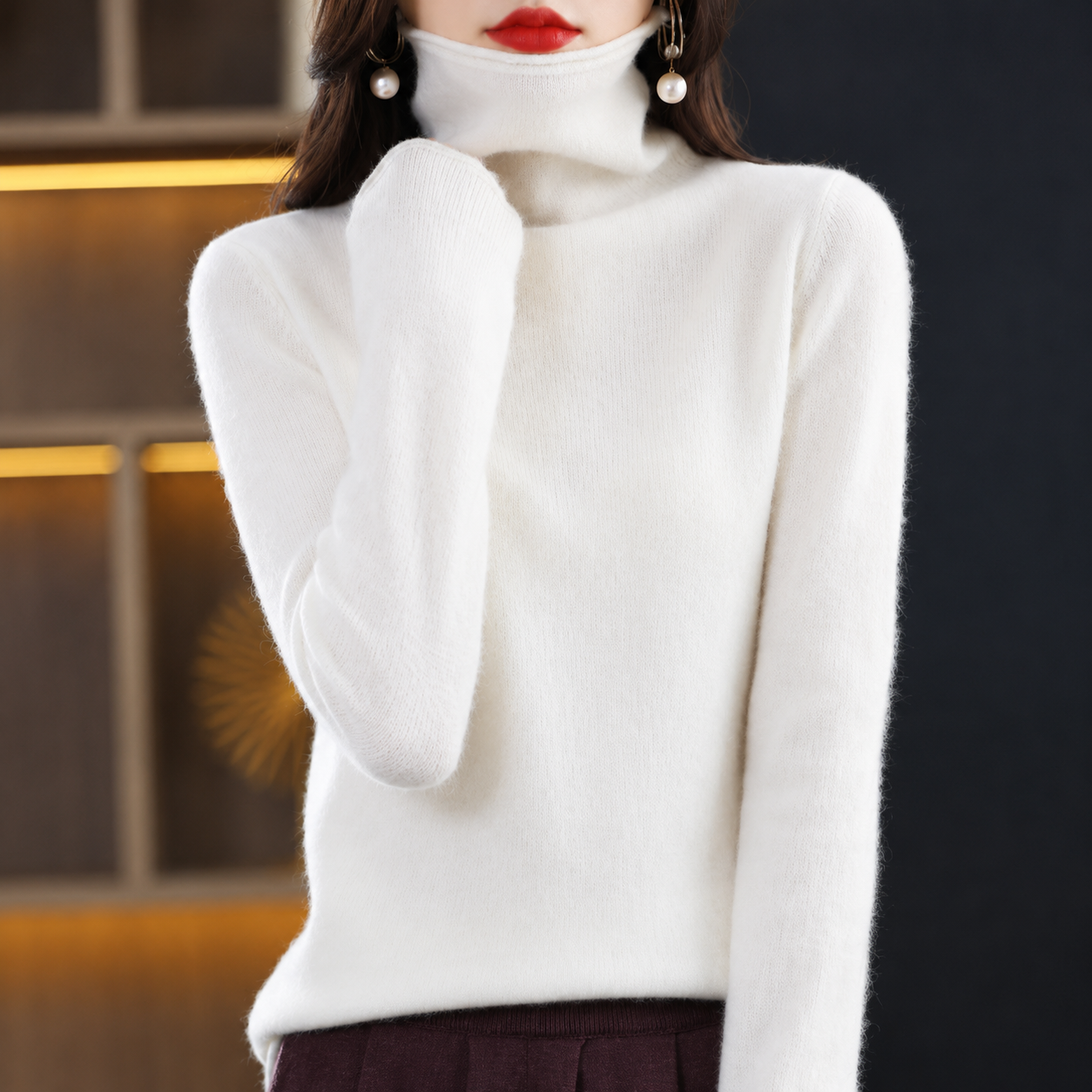Akainu - Stilvoller Rollkragenpullover