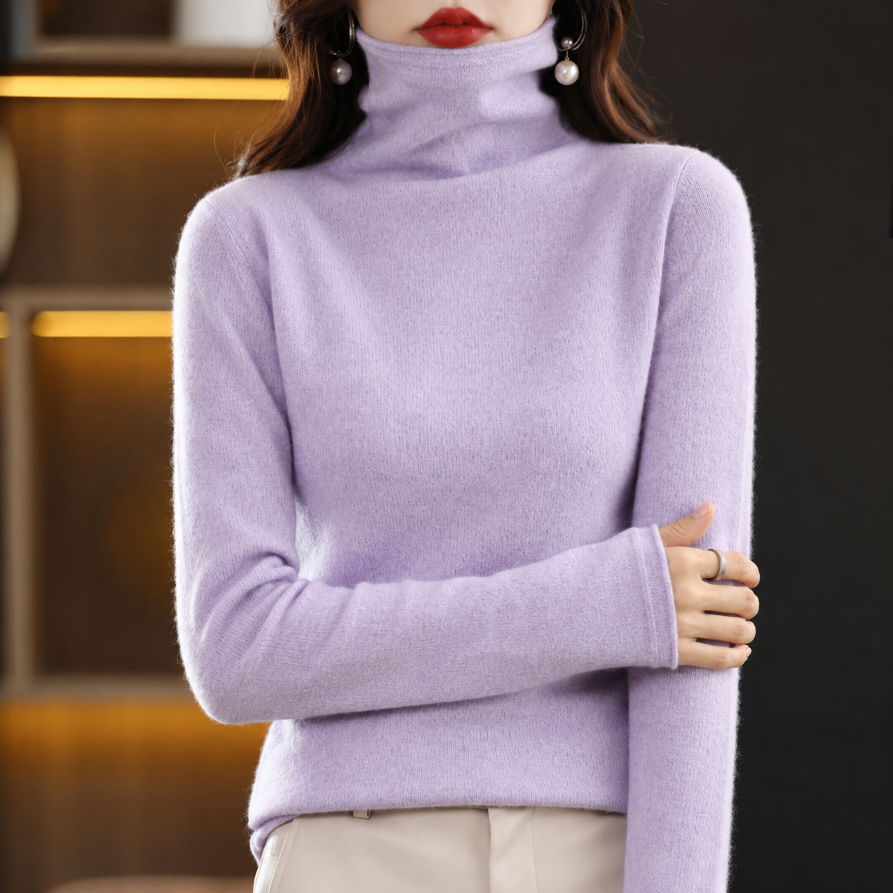 Akainu - Stilvoller Rollkragenpullover