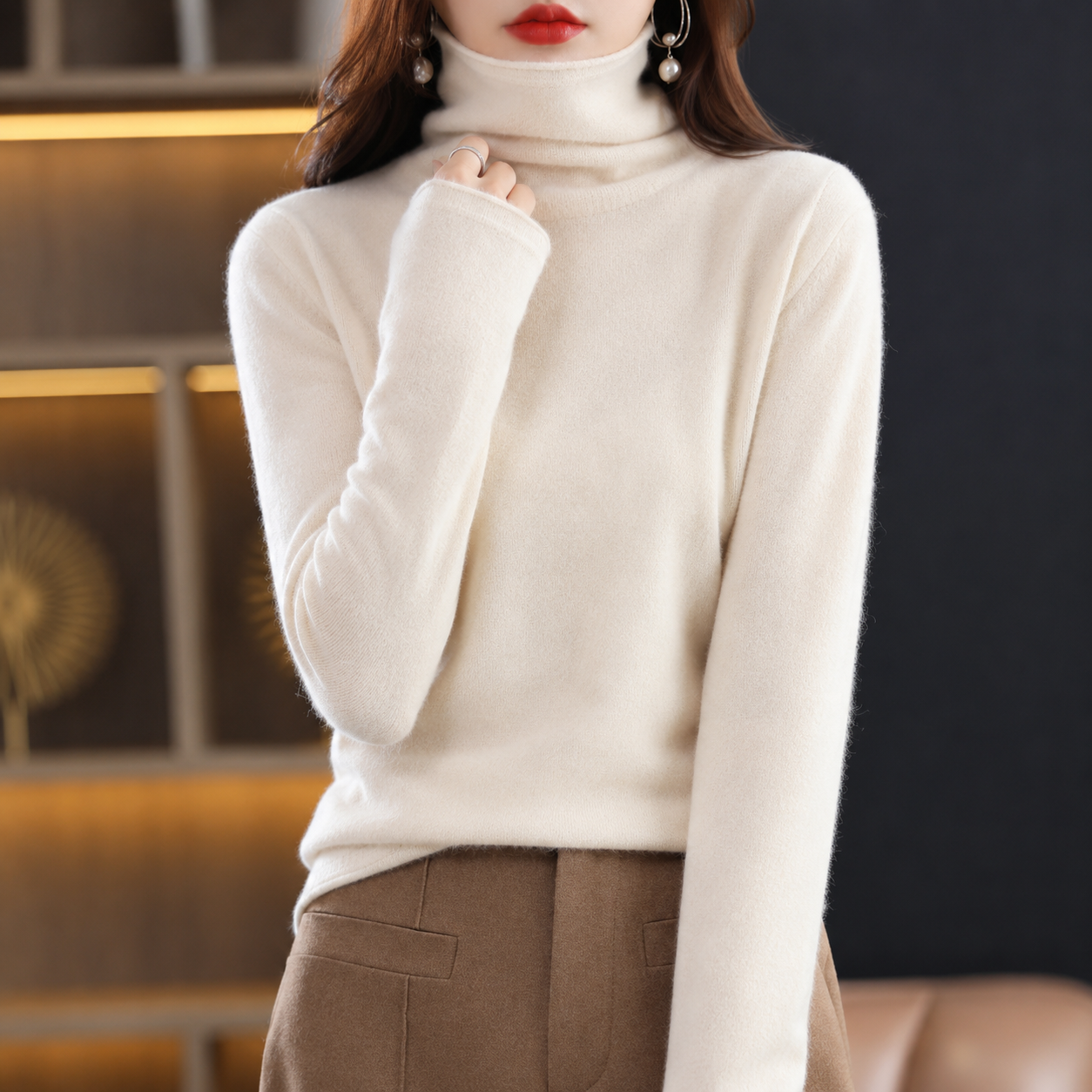 Akainu - Stilvoller Rollkragenpullover