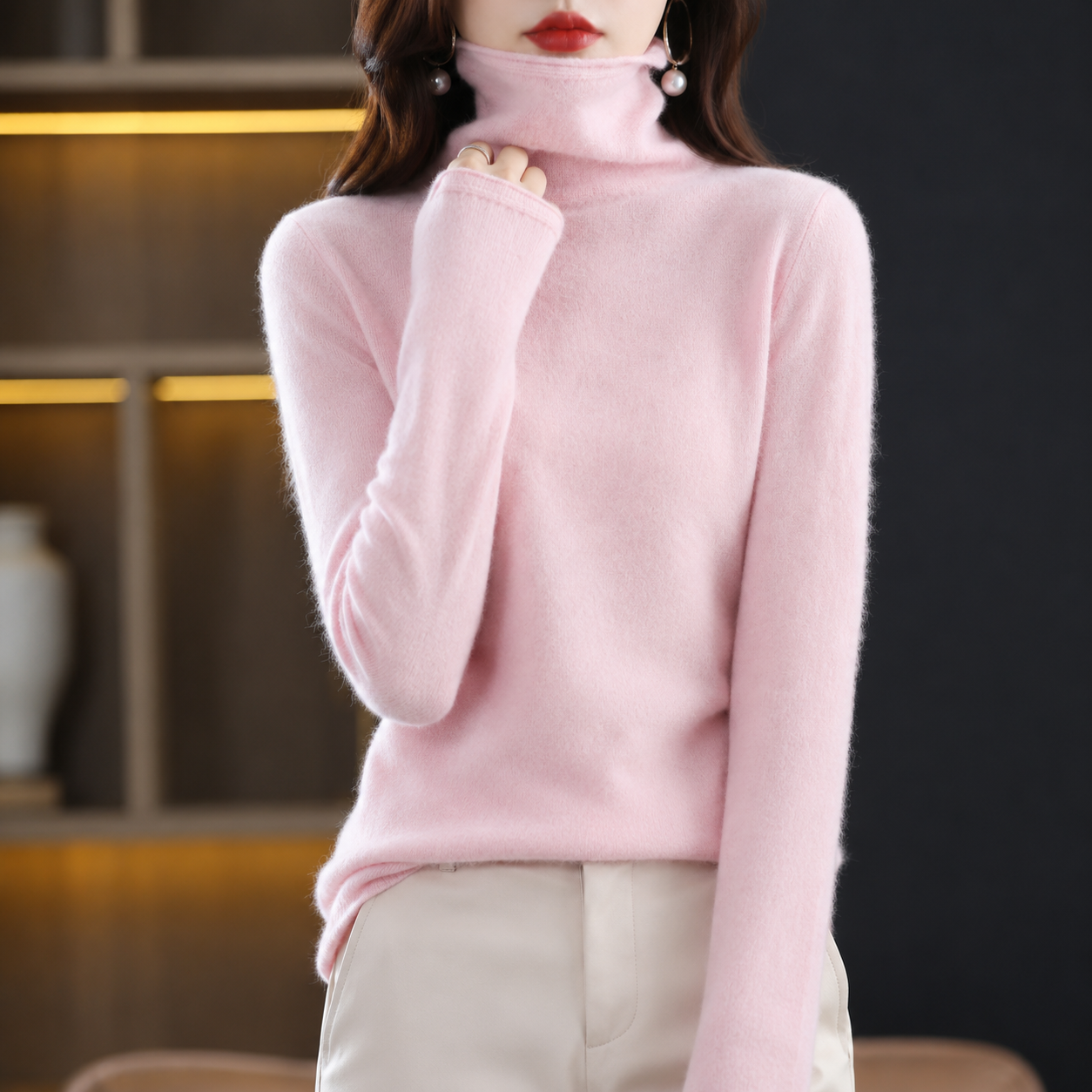 Akainu - Stilvoller Rollkragenpullover