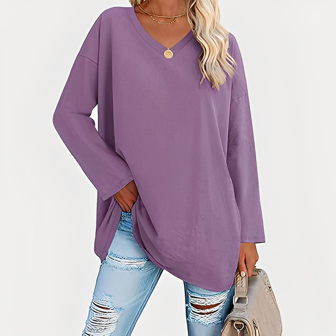 Laëtitia - Stylish, casual women's blouse with long sleeves