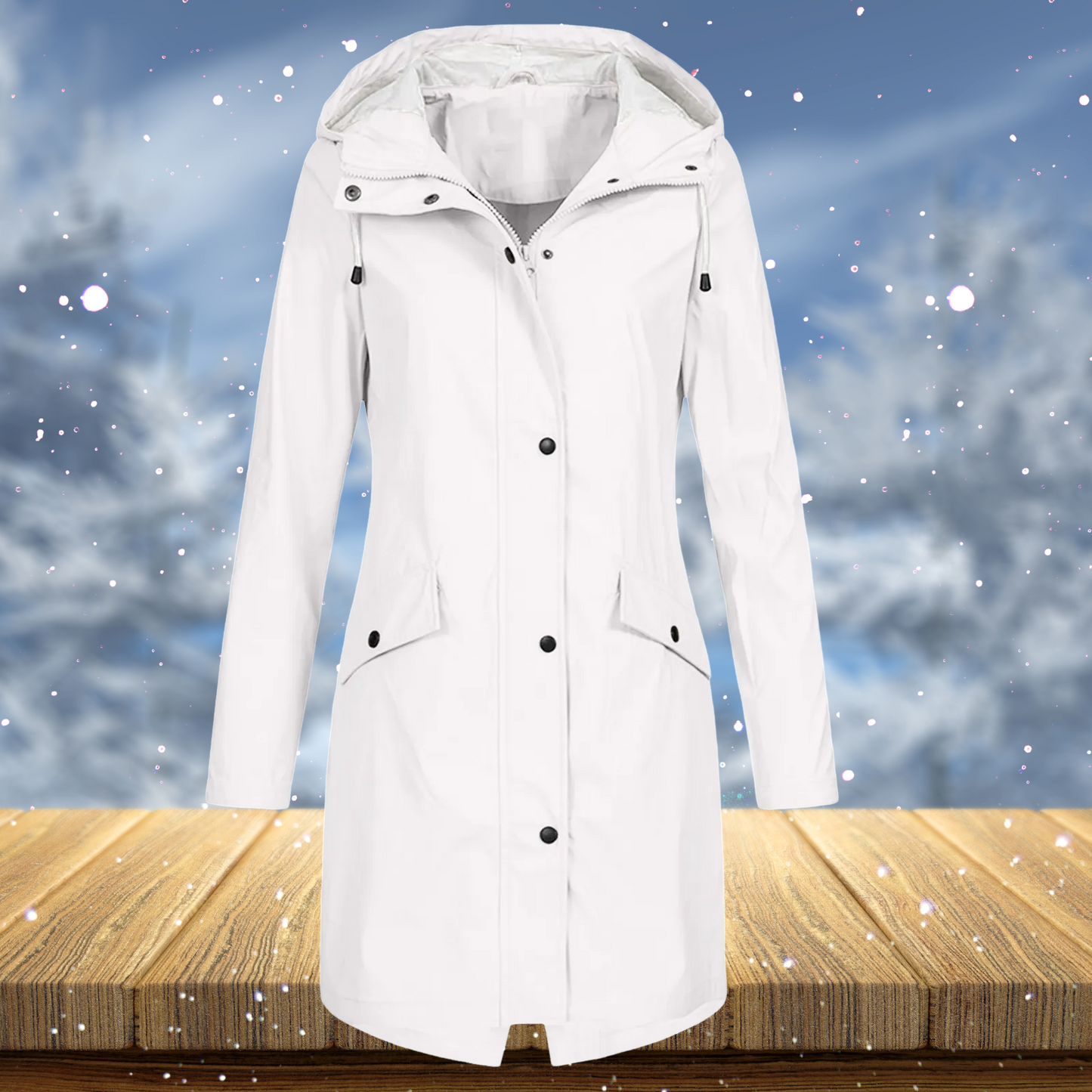 Zenith – Langer Regenmantel, der dem Wind trotzt