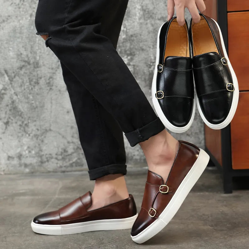 Jerald - Herren-Loafers im entspannten Lederlook