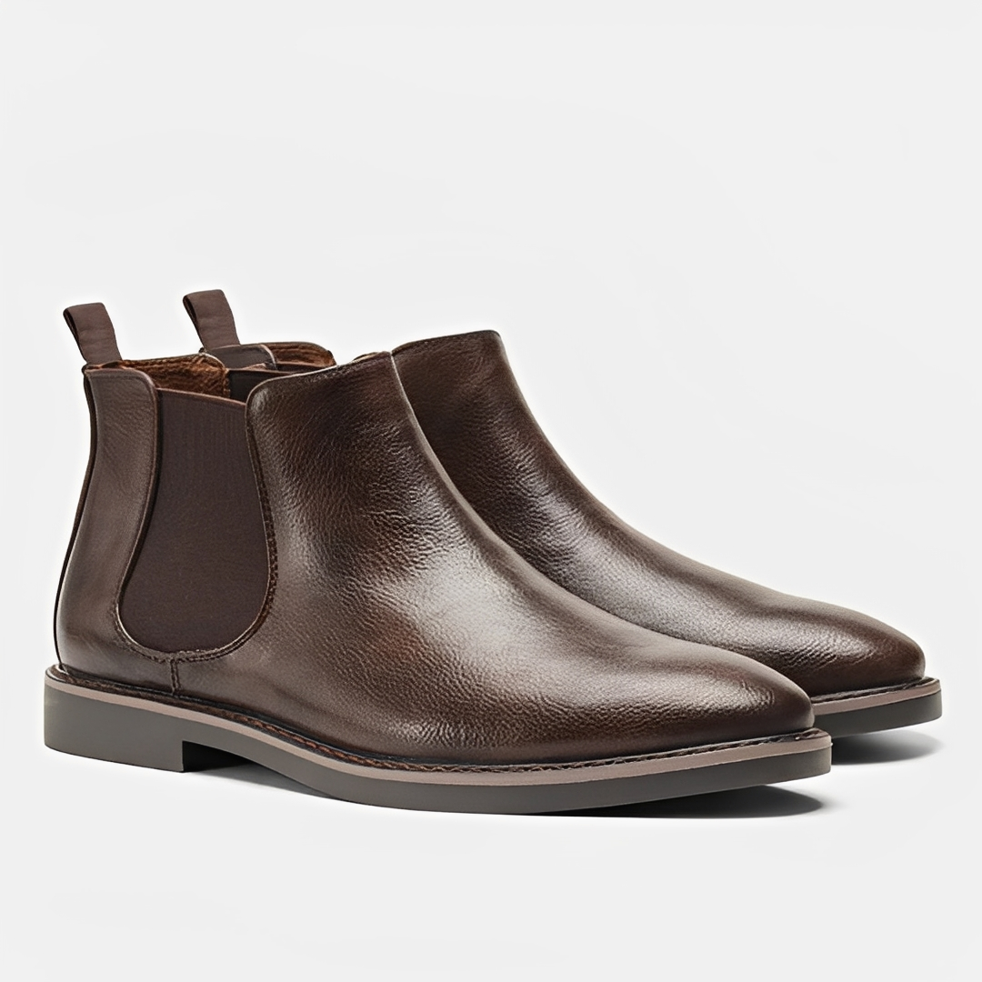Sibylle - Simple Leather Boots for Men