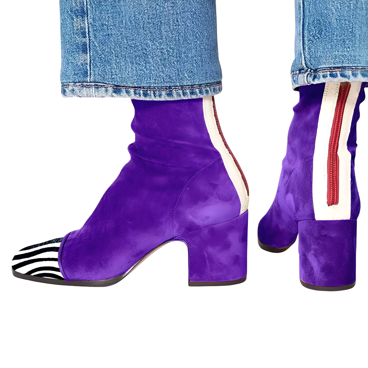 Juliana - Fashionable women's ankle boots with block heel