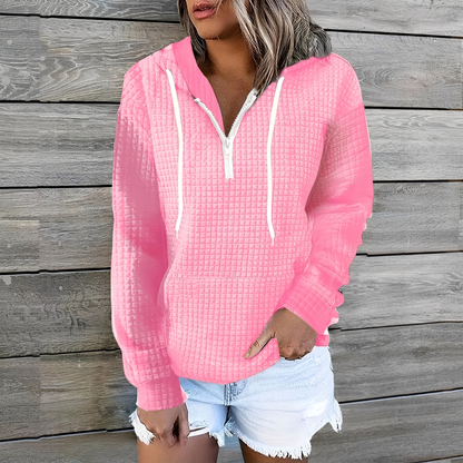 Amanda - Stylish Women's Waffle Hoodie