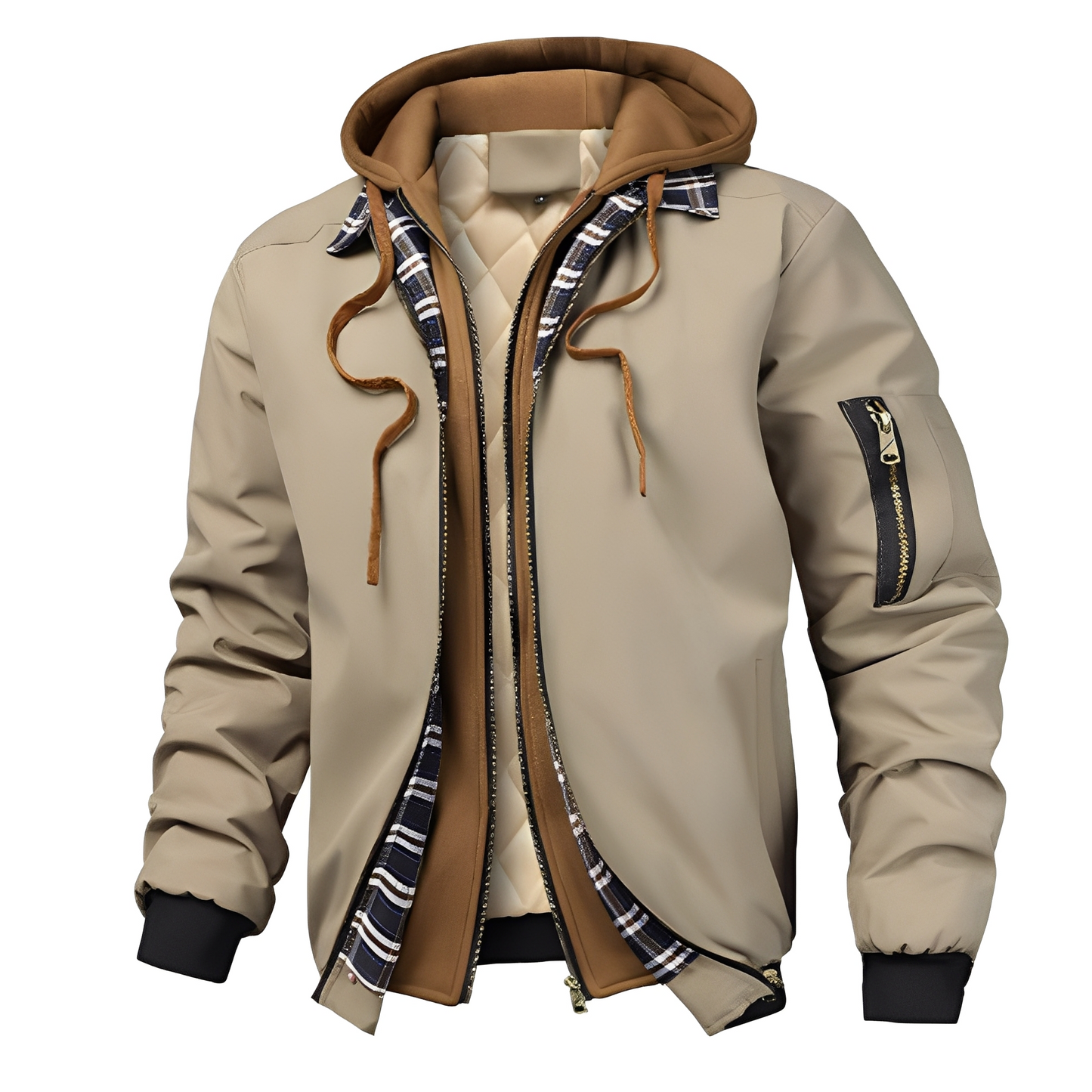 Cedric - Stylish men's bomber jacket with hood