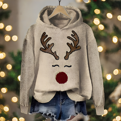 Liza - Fashionable women's Christmas hoodie with design