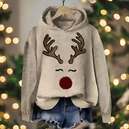 Liza - Fashionable women's Christmas hoodie with design