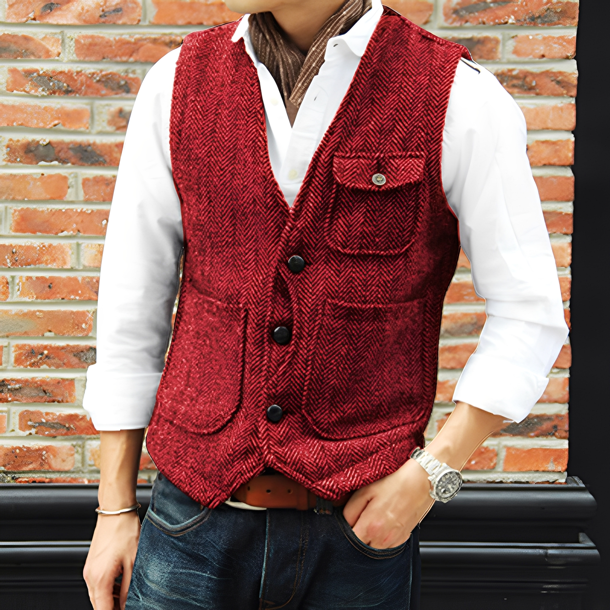 Matthew - Stilvoller Tweedmantel