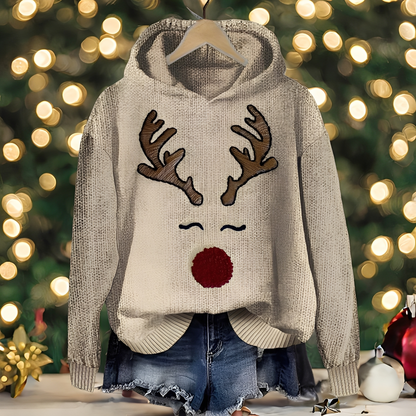 Liza - Fashionable women's Christmas hoodie with design