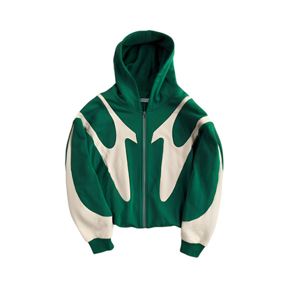 Lloyd - Fashionable men's hoodie with zipper and graphic motif