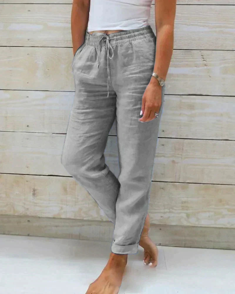 Stacy - Trousers made of Flax for Women