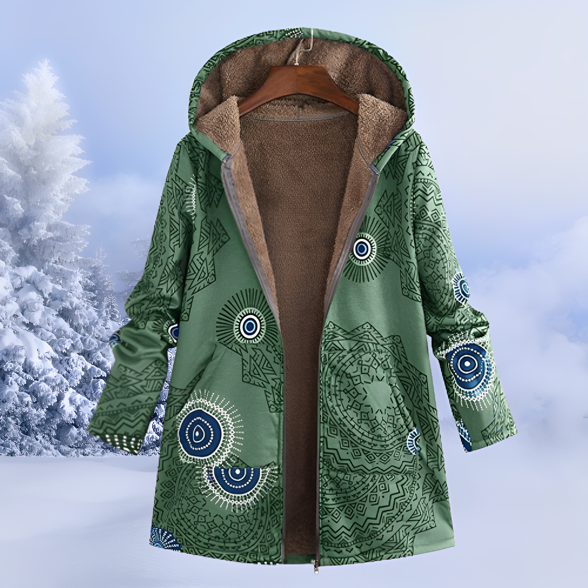 Jasmin - Moderne, wärmespendende Kapuzenjacke