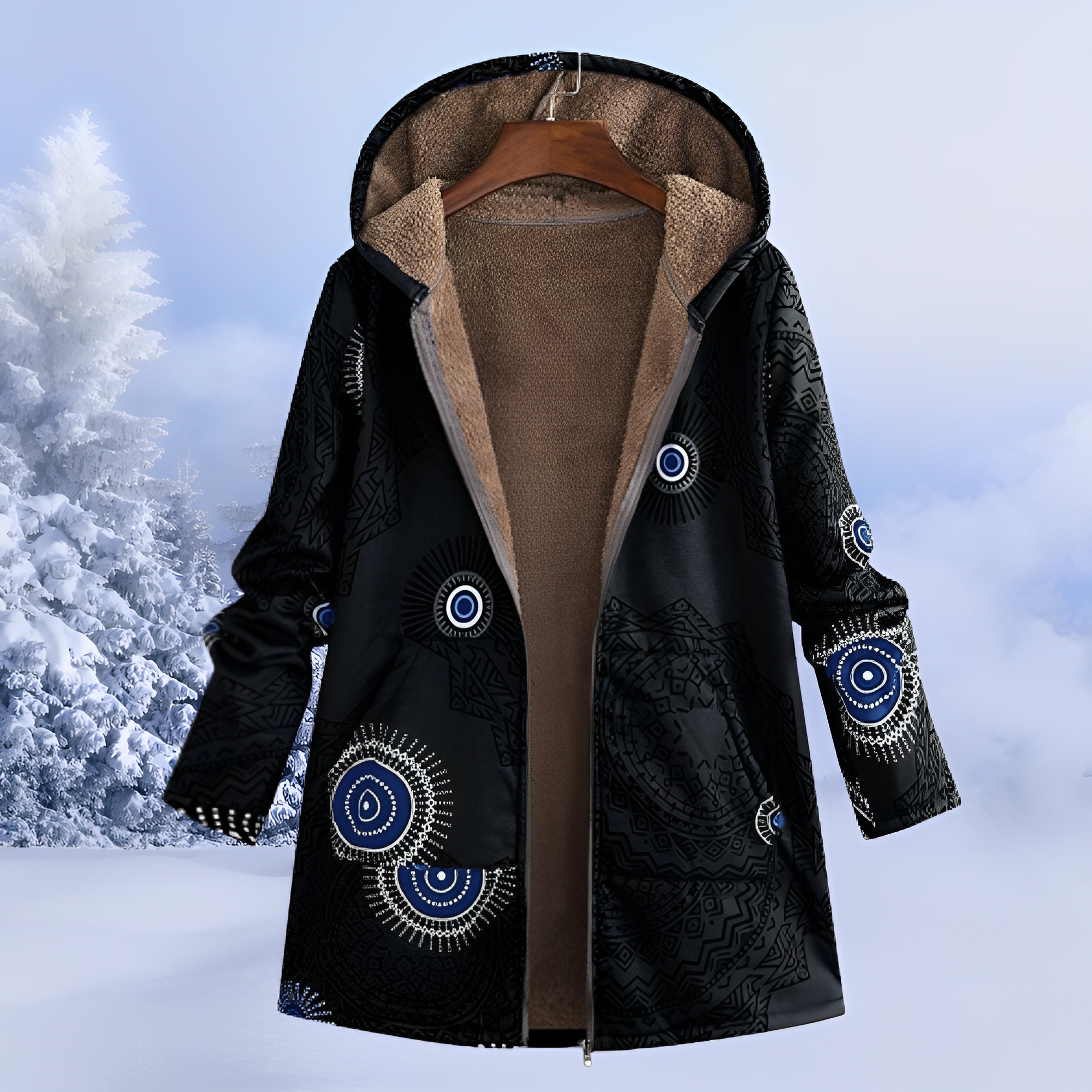 Jasmin - Moderne, wärmespendende Kapuzenjacke