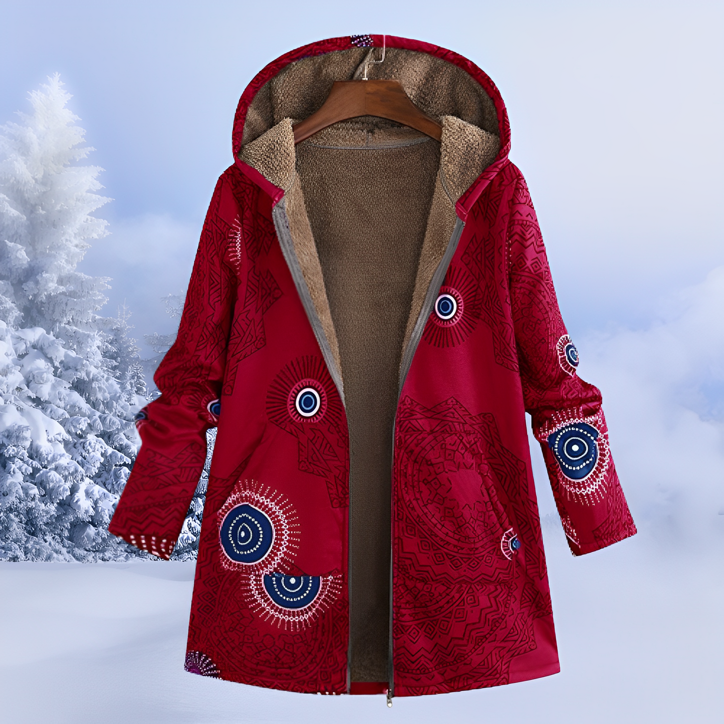 FluffCoat – Bunte Winterjacke