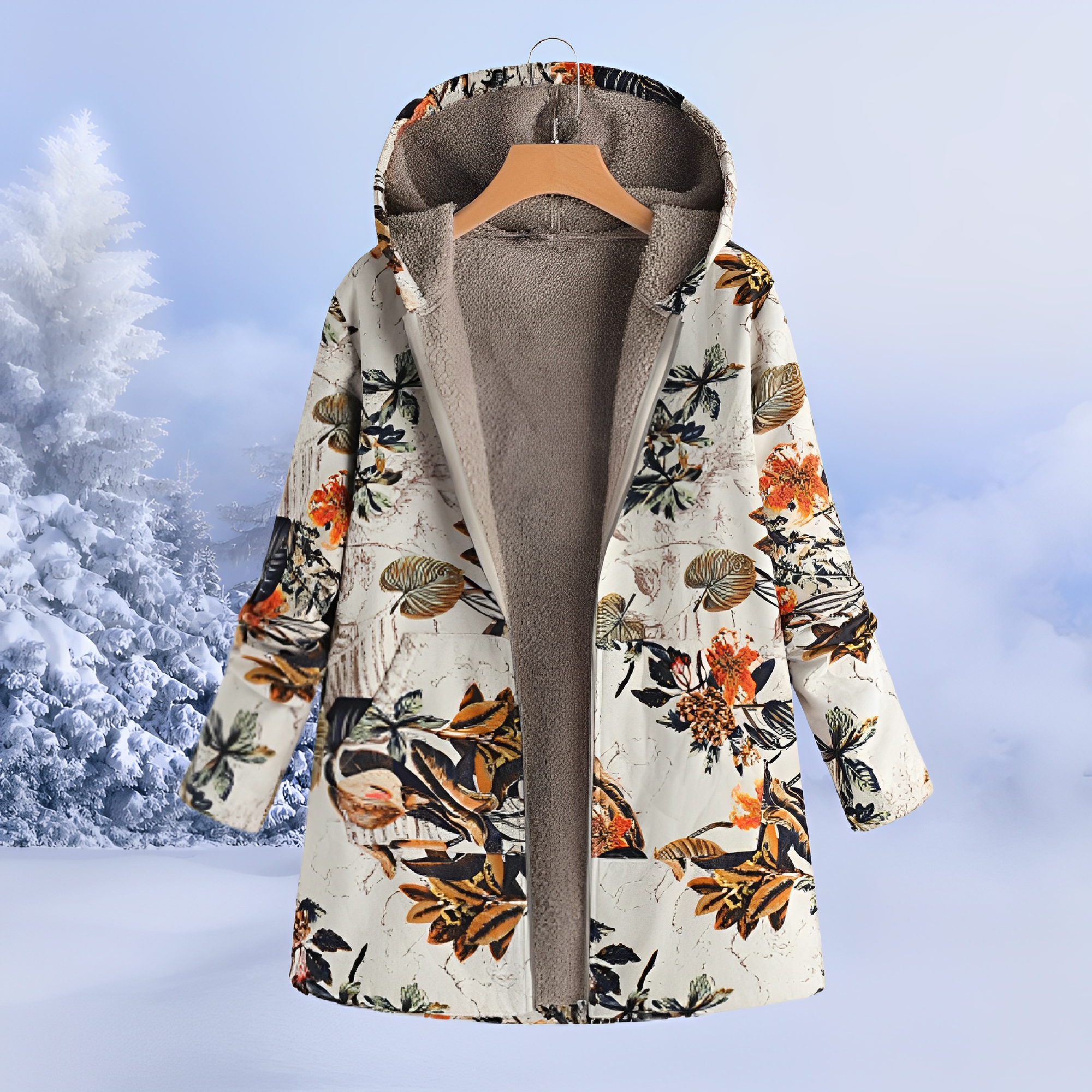 Jasmin - Moderne, wärmespendende Kapuzenjacke