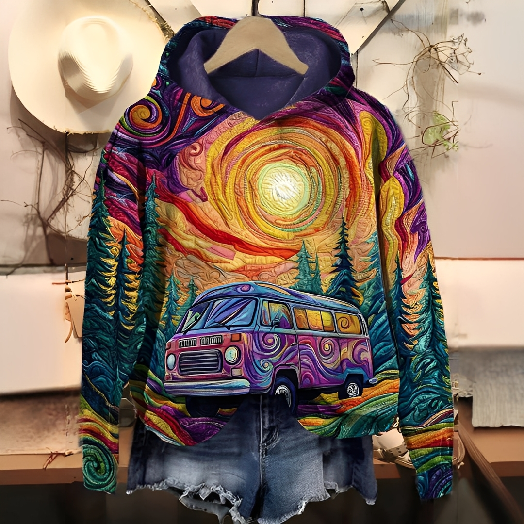 Séraphine - Hoodie with digital print for women