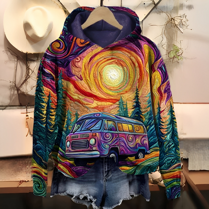 Séraphine - Hoodie with digital print for women